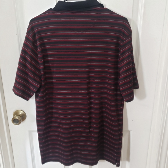 ⭐ Mens Greg Norman for Tasso Elba Play Dry Striped Polo Size XL - Picture 5 of 5